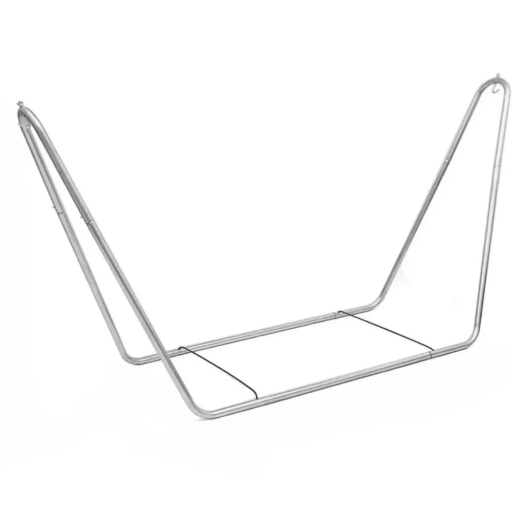 Foldable Hammock Swing with Stand for Indoor & Outdoor Use, Portable Steel Frame Kids Swing Chair for Garden, Balcony, Patio